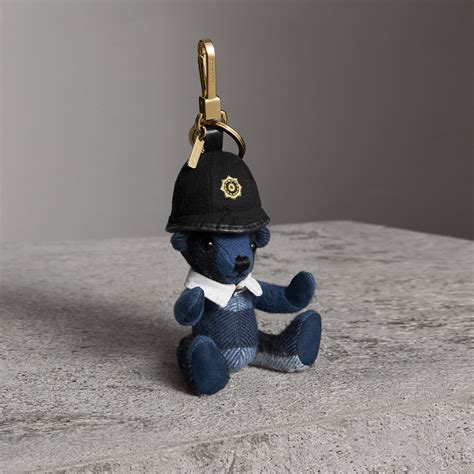 Burberry Bobby Thomas Bear Charm in Cadet Blue